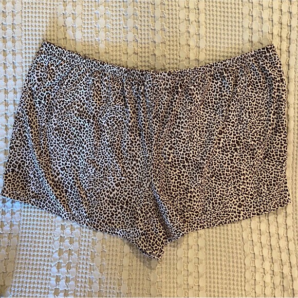 Apt 9 Womens Sleep Shorts Cheetah Print Plus Size XL Soft Comfortable - Picture 4 of 7
